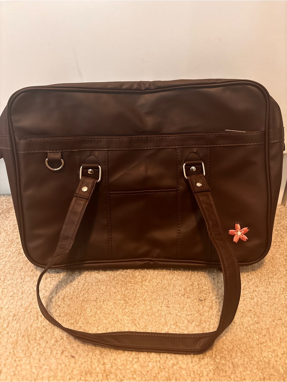 Dark Brown Men’s Shoulder Bag - Classic Work Tote